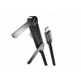 Vakoss TC-U570 καλώδιο USB-C σε USB-C με λειτουργία βάσης, 100 W, 1 m, μαύρο