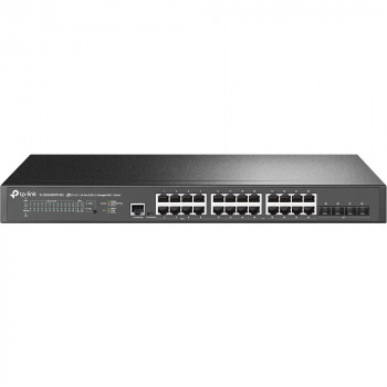 Διακόπτης δικτύου TP-Link JetStream TL-SG3428XPP-M2 με διαχείριση L2+, 2.5G Ethernet, PoE, 1U, μαύρος