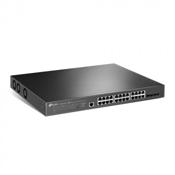 Διακόπτης δικτύου TP-Link JetStream TL-SG3428XPP-M2 με διαχείριση L2+, 2.5G Ethernet, PoE, 1U, μαύρος