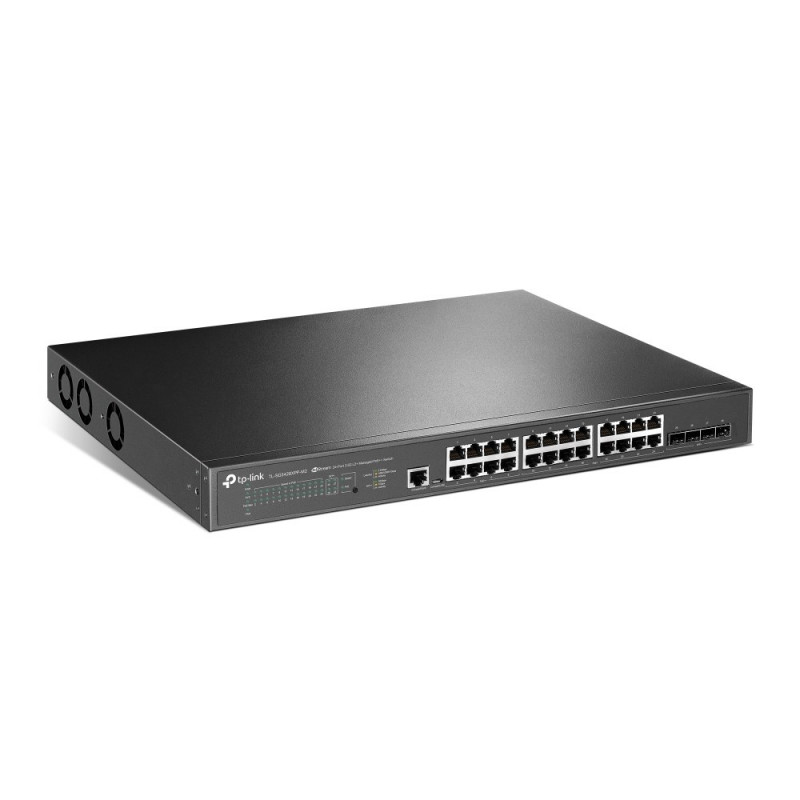 Διακόπτης δικτύου TP-Link JetStream TL-SG3428XPP-M2 με διαχείριση L2+, 2.5G Ethernet, PoE, 1U, μαύρος