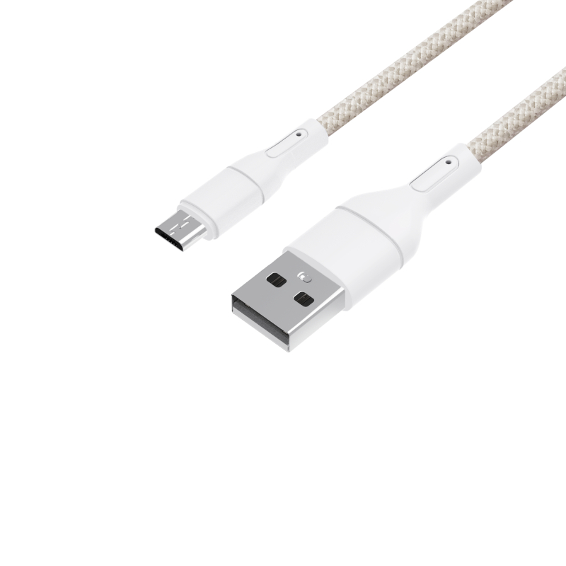 Καλώδιο WINX LINK Simple USB σε Micro USB, πλεκτό νάιλον, 1 m, λευκό