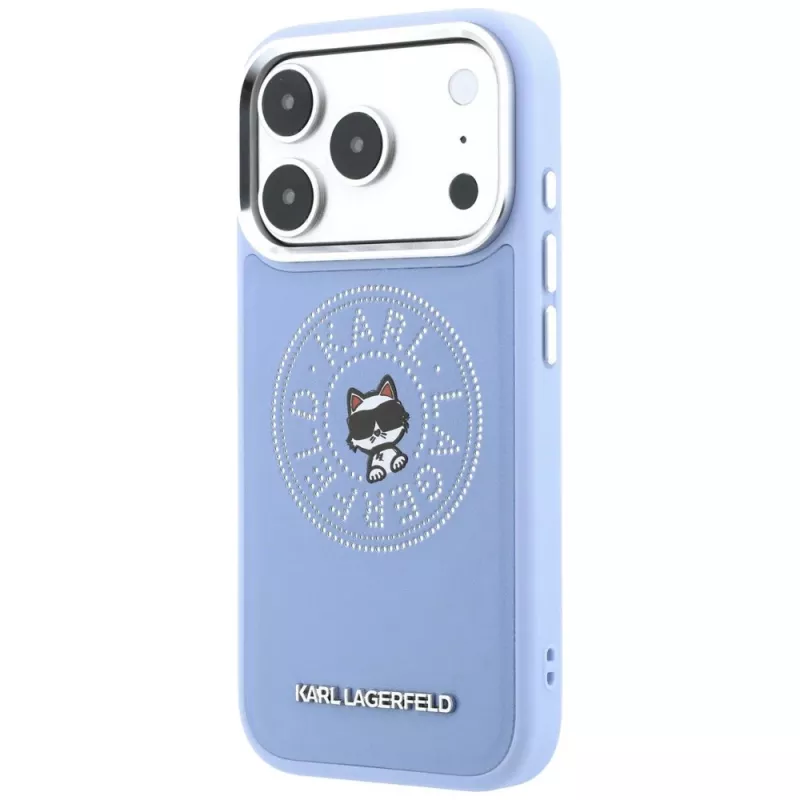 Karl Lagerfeld Point & Choupette Sketch MagSafe θήκη για iPhone 18 Pro Max / 17 Pro Max, μπλε