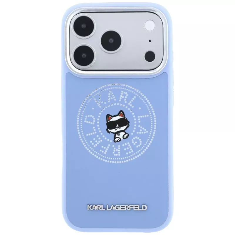 Karl Lagerfeld Point & Choupette Sketch MagSafe θήκη για iPhone 18 Pro Max / 17 Pro Max, μπλε