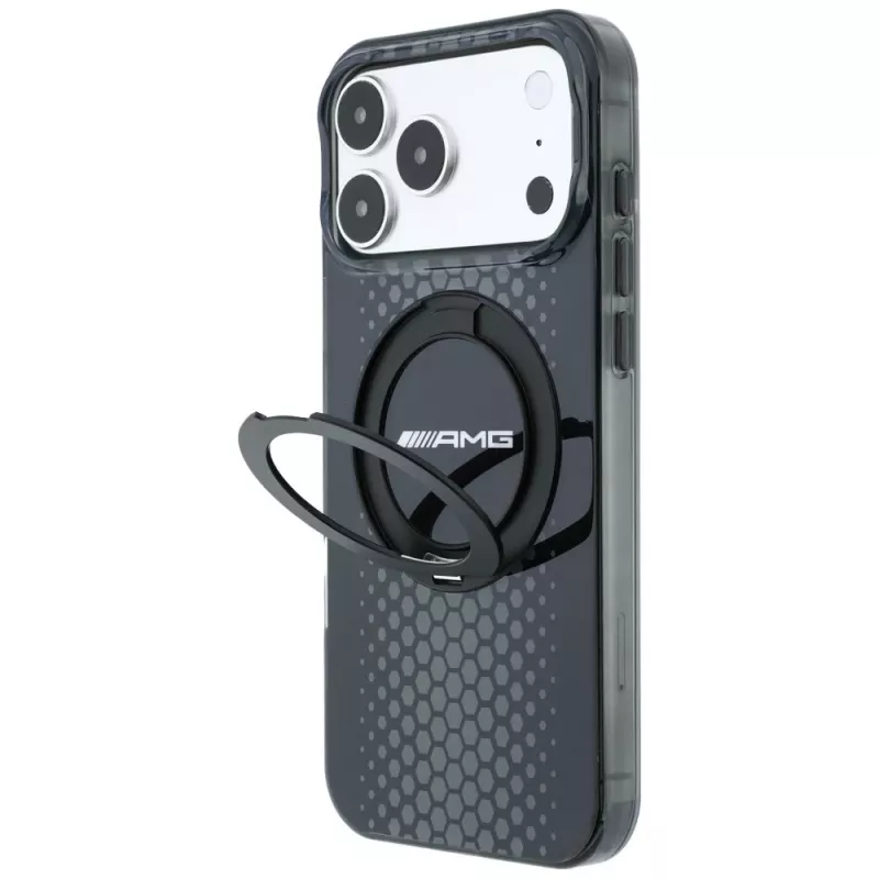 Mercedes-AMG IML Double Layer Urban Line with Ring Stand MagSafe θήκη για iPhone 18 Pro Max / 17 Pro Max, μαύρη