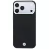 BMW Sign Deboss Quilted Metal Logo MagSafe θήκη για iPhone 18 Pro / 17 Pro, μαύρη