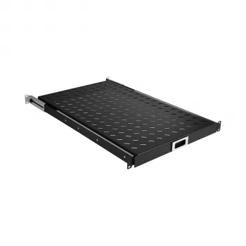 EFB Elektronik 691651ATS.12 συρόμενο ράφι ικριώματος 19″ 1U, βαθύ μαύρο RAL 9005