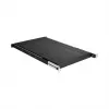 EFB Elektronik 691651ATS.12 συρόμενο ράφι ικριώματος 19″ 1U, βαθύ μαύρο RAL 9005