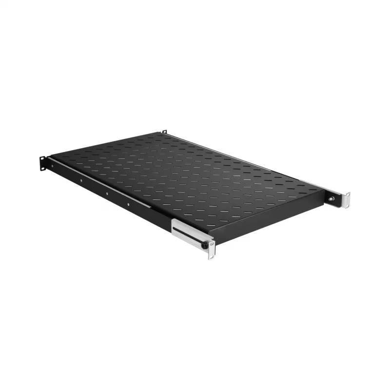 EFB Elektronik 691651ATS.12 συρόμενο ράφι ικριώματος 19″ 1U, βαθύ μαύρο RAL 9005