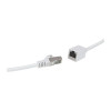 LogiLink CQX061S προέκταση καλωδίου σύνδεσης Cat.6A Premium, 3 m, λευκή