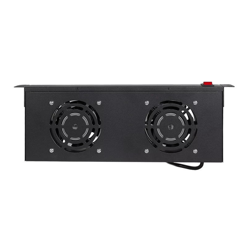 LogiLink FAU102B μονάδα ανεμιστήρων 19″, 2 ανεμιστήρες, με διακόπτη, 1U, μαύρη