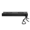 LogiLink FAU102B μονάδα ανεμιστήρων 19″, 2 ανεμιστήρες, με διακόπτη, 1U, μαύρη