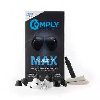 Comply MAX ωτοβύσματα για AirPods Pro, μαύρα, μέγεθος L