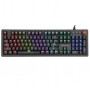 Marvo KG917 μηχανικό πληκτρολόγιο gaming, διάταξη US, RGB, διακόπτες Jixian Blue, USB, μαύρο