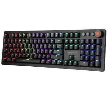 Marvo KG917 μηχανικό πληκτρολόγιο gaming, διάταξη US, RGB, διακόπτες Jixian Blue, USB, μαύρο