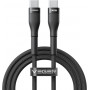 Veger CC03 καλώδιο USB-C σε USB-C, PD 48 V 5 A 240 W, 1,5 μ., μαύρο