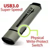 Kanguru SS3 KF3WP-128G μονάδα USB 3.0, 128 GB, με φυσική προστασία εγγραφής