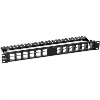 TRENDnet TC-KP24SA πάνελ διασύνδεσης 24 θυρών, γωνιακό, για keystone, 1U