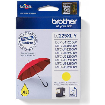 Brother LC-225XLY δοχείο μελάνης, κίτρινο, 10 ml, υψηλής χωρητικότητας