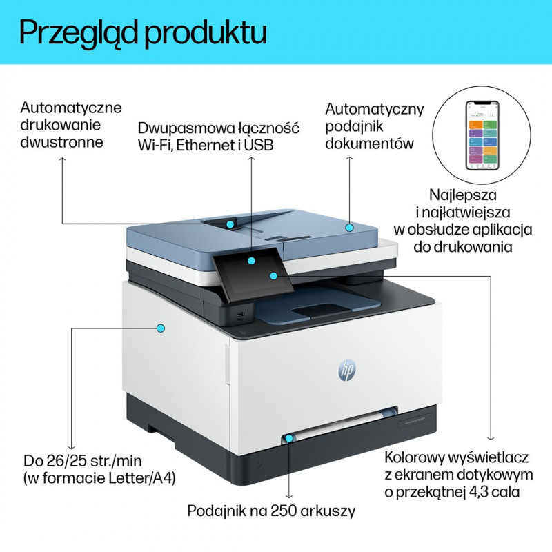 HP Color LaserJet Pro 3302sdw πολυμηχάνημα (499Q6F)