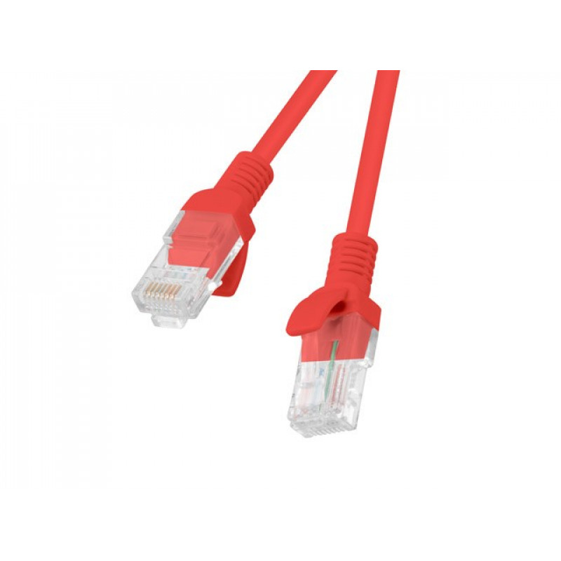 Lanberg PCU6-10CC-0025-R καλώδιο δικτύου RJ45 Cat.6 U/UTP, 0,25 m, κόκκινο