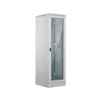 Alantec 42U 800x800 επιδαπέδιο ερμάριο διακομιστών, γυάλινη μπροστινή πόρτα, γκρι