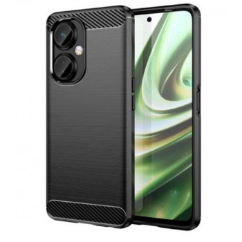 iLike Carbon Case ευέλικτη θήκη σιλικόνης για OnePlus Nord CE 3, μαύρη