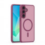 iLike Mag Matt θήκη για Samsung Galaxy A16 4G / A16 5G / A17 4G / A17 5G με μεγάλη οπή κάμερας, μπορντό