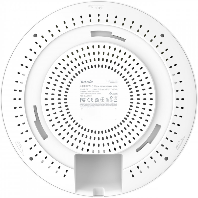 Tenda i29 σημείο πρόσβασης Wi-Fi 6 AX3000, PoE