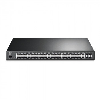 TP-Link JetStream TL-SG3452P διαχειριζόμενος διακόπτης δικτύου L2/L3 Gigabit Ethernet με PoE, 1U, μαύρος