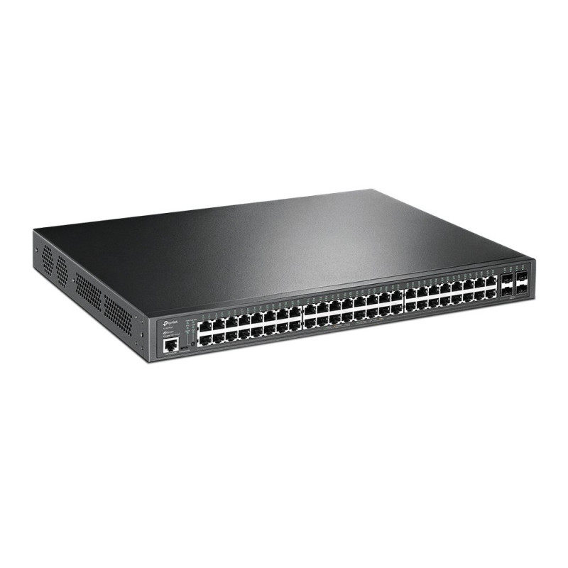TP-Link JetStream TL-SG3452P διαχειριζόμενος διακόπτης δικτύου L2/L3 Gigabit Ethernet με PoE, 1U, μαύρος