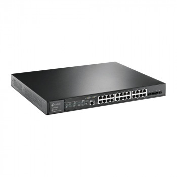 TP-Link JetStream TL-SG3428XMP διαχειριζόμενος διακόπτης δικτύου L2+ Gigabit Ethernet με PoE, 1U, μαύρος