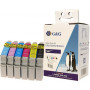 G&G δοχείο μελανιού για Epson T0807 C13T080740, οικονομική συσκευασία