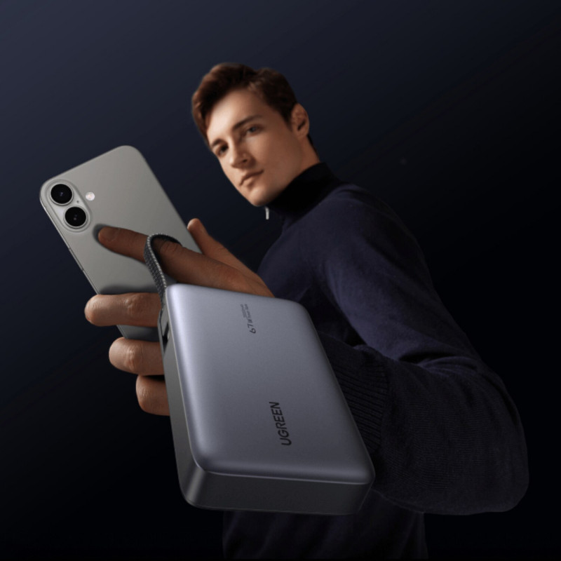 Ugreen PB550 φορητή μπαταρία, 20000 mAh, γκρι
