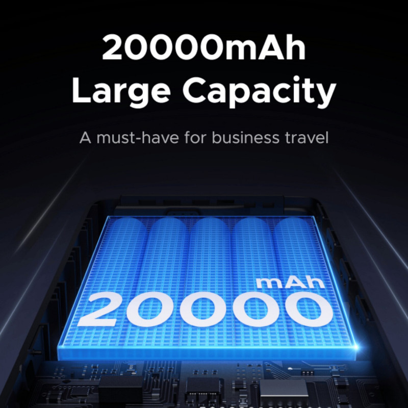 Ugreen PB550 φορητή μπαταρία, 20000 mAh, γκρι