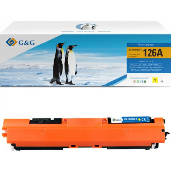 G&G τόνερ για HP 126A CE312A, Canon 729Y, συμβατό