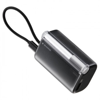 SHARGE Flow 3 εξωτερική μπαταρία, 10.000 mAh, 45 W PD, καλώδιο USB-C, μαύρη