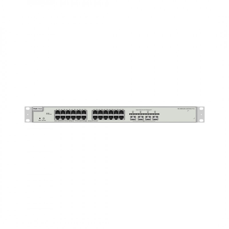 Reyee RG-NBS5200-24GT4XS-P-V2 διαχειριζόμενος μεταγωγέας PoE, 24 θύρες + 4x SFP+