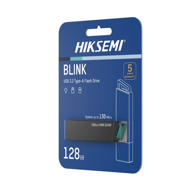 Hiksemi Blink HS-USB-E302 μονάδα flash USB 3.2 128 GB, μαύρη