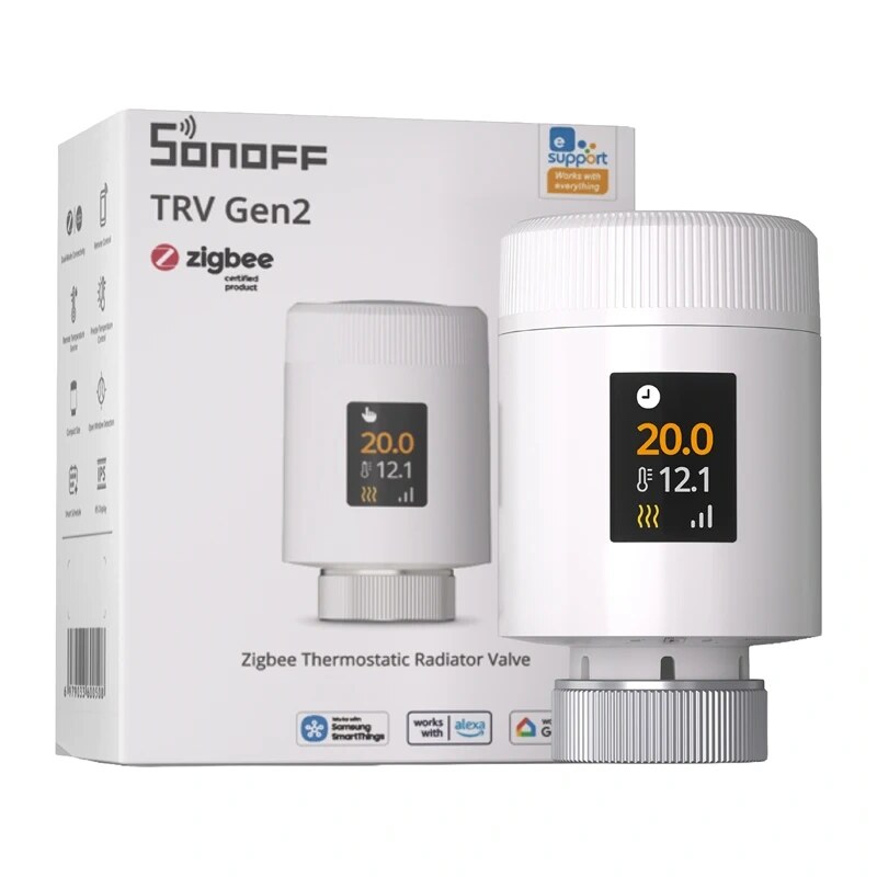 Sonoff TRV Gen2 (TRV-ZBT) Zigbee θερμοστατική κεφαλή καλοριφέρ