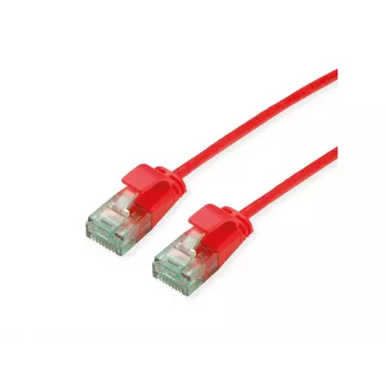 Roline λεπτό καλώδιο σύνδεσης UTP Cat6A 21.45.3412, 0,5 m, κόκκινο