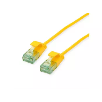 Roline λεπτό καλώδιο σύνδεσης UTP Cat6A 21.45.3422, 0,5 m, κίτρινο