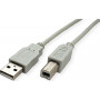 Secomp STANDARD καλώδιο USB 2.0, τύπου A-B, μπεζ, 3 m