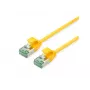 ROLINE 21.45.3321 U/FTP Cat.6A (κλάση EA) SLIM καλώδιο patch, κίτρινο, 0,3 m