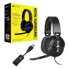 Corsair HS55 Surround CA-9011260-AP ενσύρματα ακουστικά για παιχνίδια με μικρόφωνο, Dolby Audio 7.1, μαύρο άνθρακα