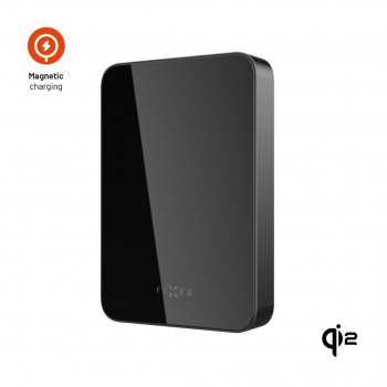 Fixed MagZen 10 Crystal εξωτερική μπαταρία, Qi2, 10000 mAh, μαύρη