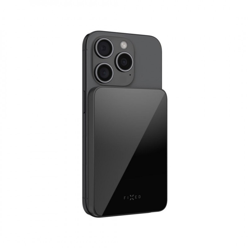 Fixed MagZen 10 Crystal εξωτερική μπαταρία, Qi2, 10000 mAh, μαύρη