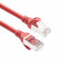 ACT FC2552 εξαιρετικά ευέλικτο καλώδιο σύνδεσης CAT6A S/FTP, 0,25 m, TPE, RJ45, με προστασία κλιπ, κόκκινο