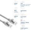 ACT FC1001 υπερευέλικτο καλώδιο σύνδεσης, U/UTP CAT6A, TPE, RJ45 με προστασία κλιπ, 1 m, γκρι