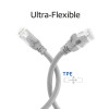 ACT FC1005 υπερευέλικτο καλώδιο σύνδεσης, U/UTP CAT6A, TPE, RJ45 με προστασία κλιπ, 5 m, γκρι