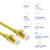 ACT FC1805 καλώδιο δικτύου U/UTP CAT6A TPE εξαιρετικά εύκαμπτο με βύσματα RJ45, 5 m, κίτρινο